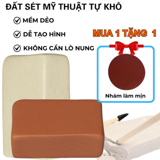 Đất Sét Mỹ Thuật Tự Khô Tạo Hình Điêu Khắc, Móc Khóa Thủ Công, Mềm Dẻo, Dễ Nặn Không Cần Lò Nung