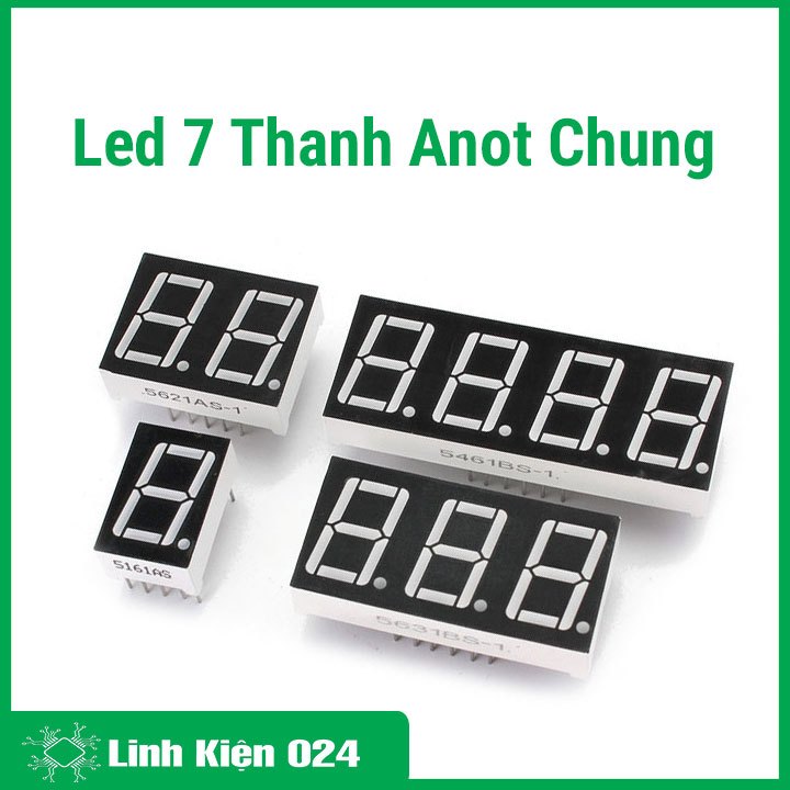 Led 7 Thanh Anot Chung 0,56Inch ( Sáng Đỏ )
