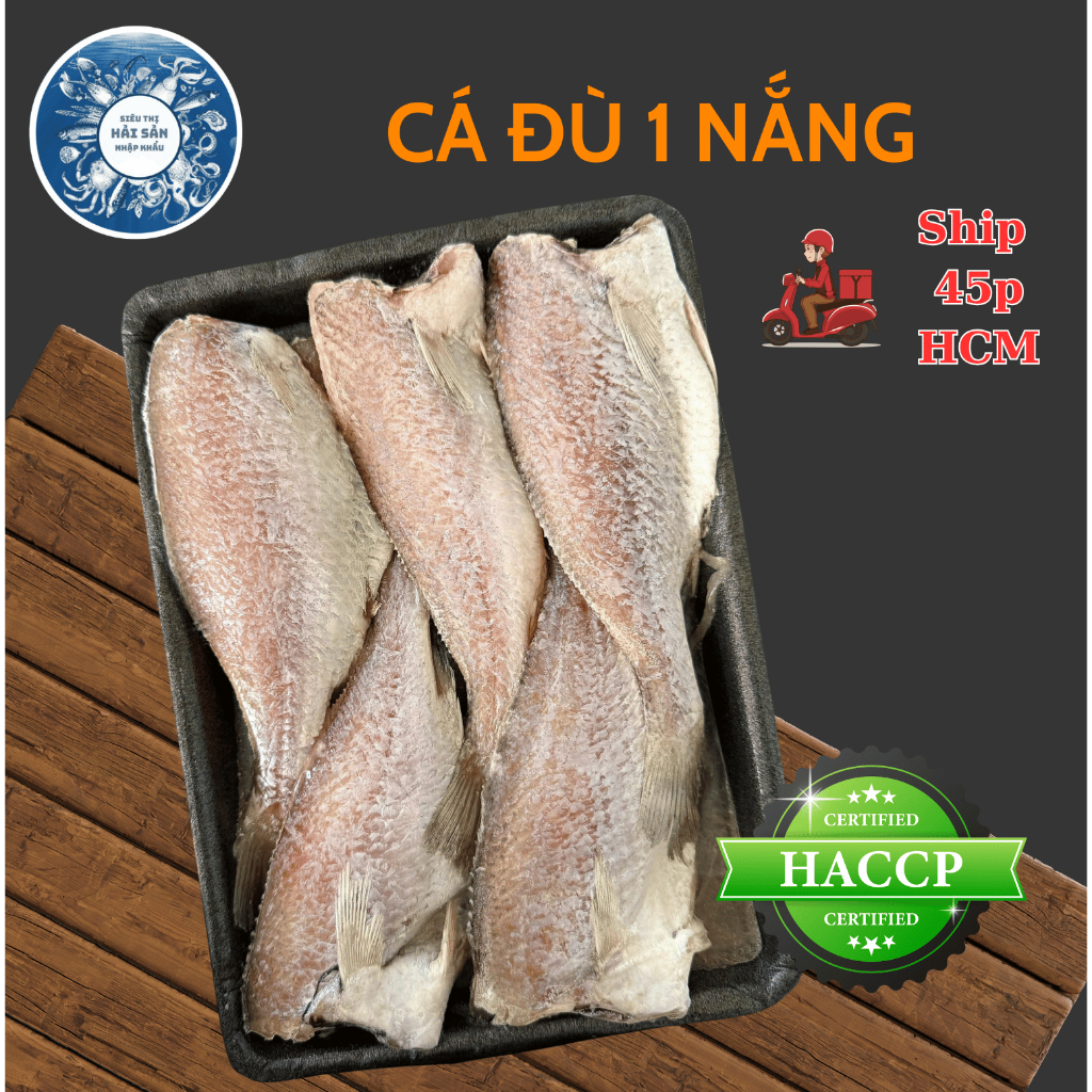 HỎA TỐC - KHÔ CÁ ĐÙ 1 NẮNG - VỈ 500G