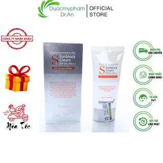 HÀNG NHẬP KHẨU - Kem Chống Nắng Dermafirm Sun Block Cream SPF50+PA+ Y Khoa Không Nhờn Rít Cho Da Dầu, Khô, Mụn, Nhạy Cảm