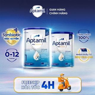 [Hoả tốc - 0Đ]  Combo Sữa bột Aptamil Profutura Cesarbiotik New Zealand số 1 (380g + 800g) - Synbiotic độc quyền