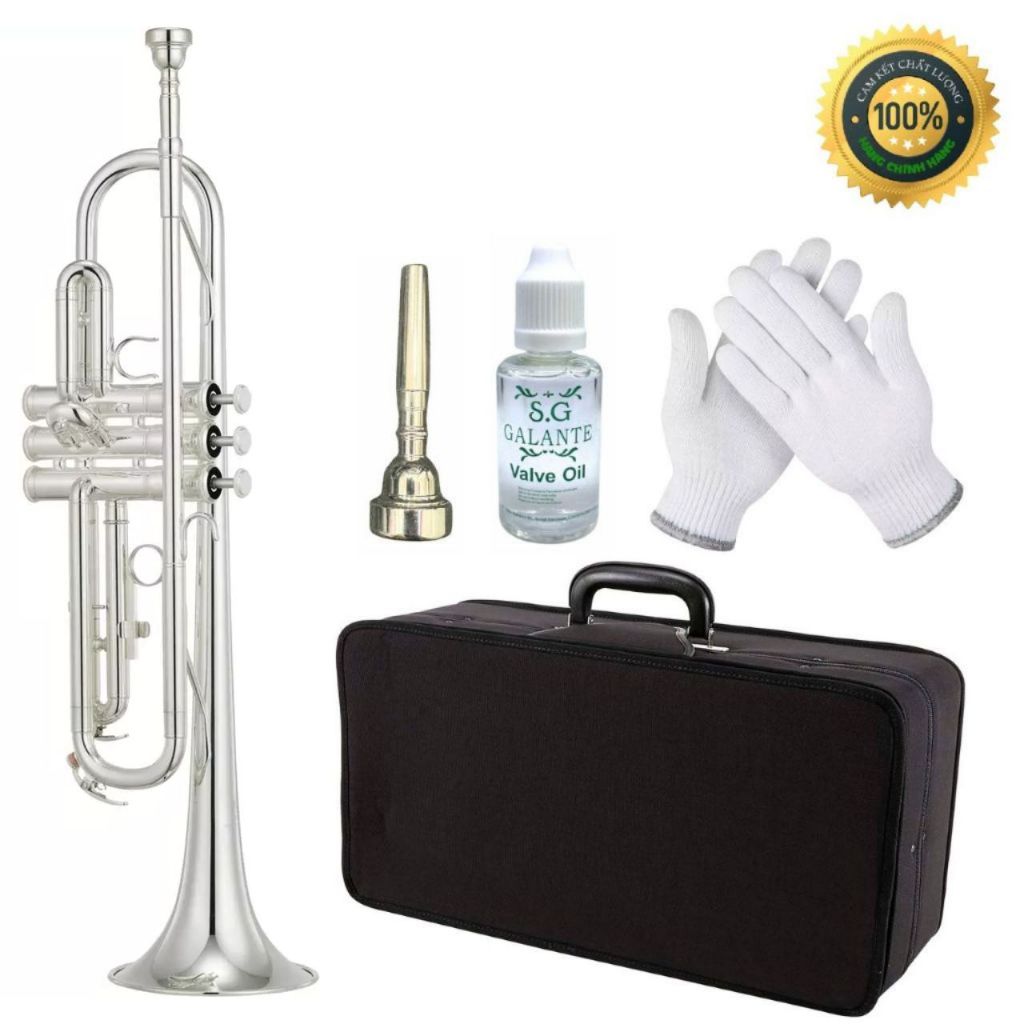 Kèn Trumpet Yamaha YTR-136 Bạc Trắng - Đã qua sử dụng