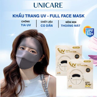  Khẩu trang toàn mặt Unicare UV Proof Full Face Mask – Chống nắng UPF50+ 2 lớp chống tia UV 