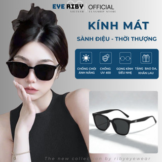 Kính Mát Đi Biển Kính Râm Mắt Mèo Dành Cho Nam Nữ Chống Chói Chống Tia UV400 Phong Cách Hàn Quốc Thời Trang HotTrend R12