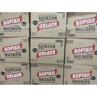   1 Thùng  24 bịch   Cà Phê Macchiato Kopiko Hòa Tan 3in1 Siêu Ngon 400 GAM  20g×20g  Date 1 2027 