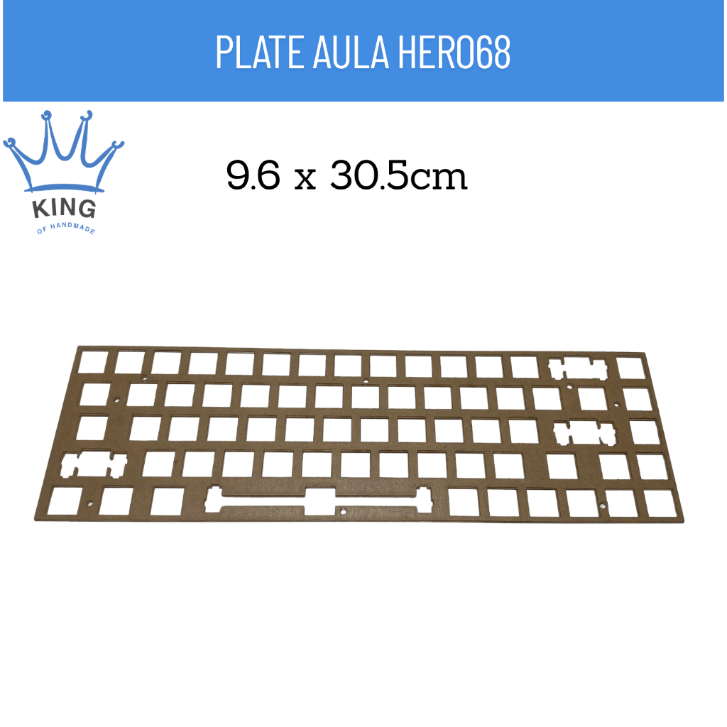 AULA HERO68 - Plate bàn phím cơ Swich housing 14mm bằng mica - Vẽ, cắt plate theo yêu cầu