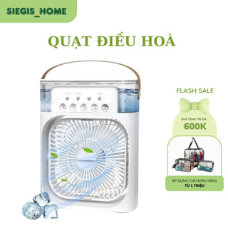 Quạt Điều Hoà Mini , Quạt Hơi Nước Để Bàn 3 Chế Độ Gió Dung Tích Bình Chứa Nước 600ml