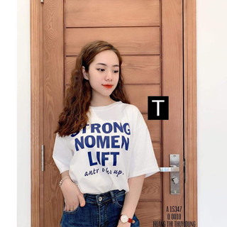 Áo phông Strong chữ ngực ngăn tay HARIQUEEN