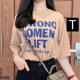 Áo phông Strong chữ ngực ngăn tay HARIQUEEN