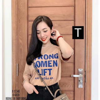 Áo phông Strong chữ ngực ngăn tay HARIQUEEN