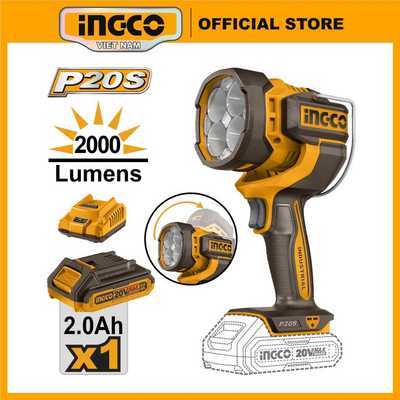 Đèn làm việc dùng pin 20V INGCO CWLI20881 22.5W 3 chế độ sáng (kèm 1 pin 2.0Ah và sạc)