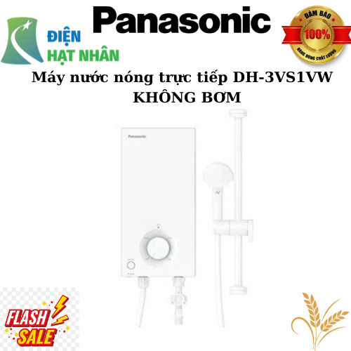 Máy nước nóng trực tiếp(DH-3VS1VW/DH-4VS1VW)3.5kw/ 4.5kw( KO BƠM), chính hãng Panasonic