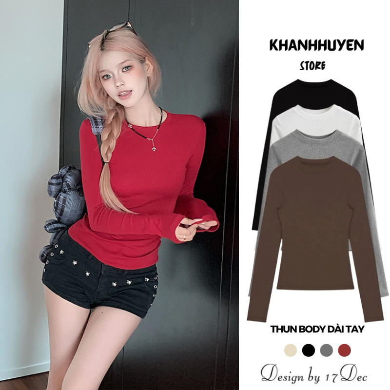 Áo thun giữ nhiệt dài tay KH002 - Áo giữ nhiệt chất liệu cotton mềm mịn co dãn ôm body | BigBuy360 - bigbuy360.vn