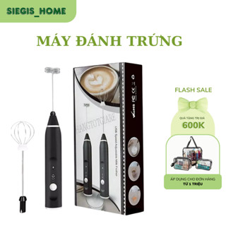 Máy tạo bọt cafe 3 cấp độ, máy đánh trứng cầm tay không giây, hỗ trợ sạc usb sử dụng tiện lợi