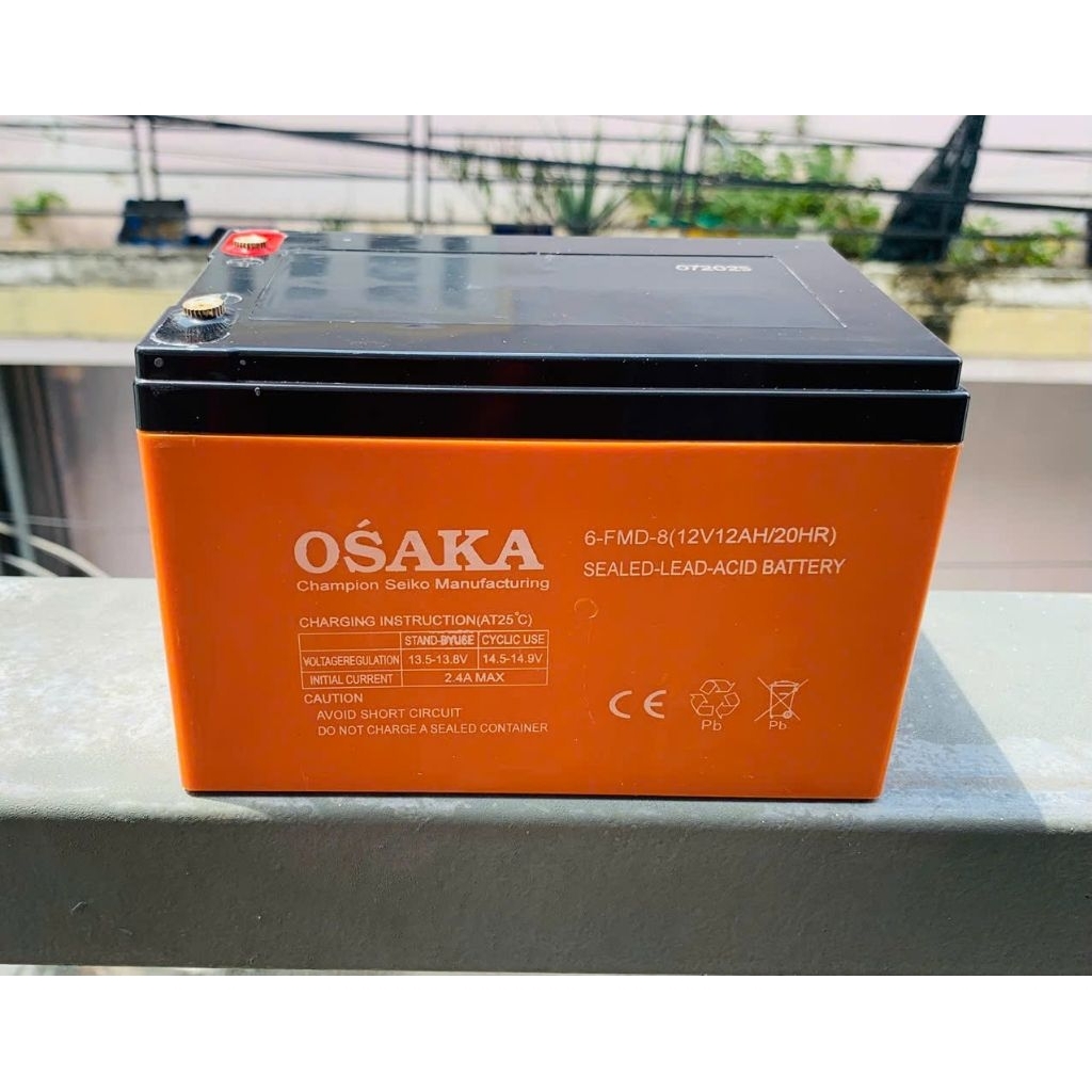 Bình Ắc Quy OSAKA 12V 12AH - Dung Lượng Lớn, Hiệu Quả Cao