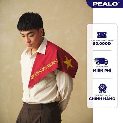 Khăn Vuông PEALO Sắc Đỏ Tự Do
