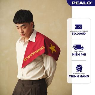 Khăn Vuông PEALO Sắc Đỏ Tự Do