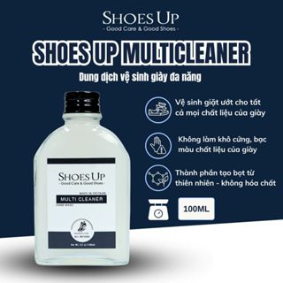 Dung Dịch Vệ Sinh Giày Shoes Up MultiCleaner 100ml - Làm Sạch Đa Năng Cho Sneaker, Da, Vải, Da Lộn