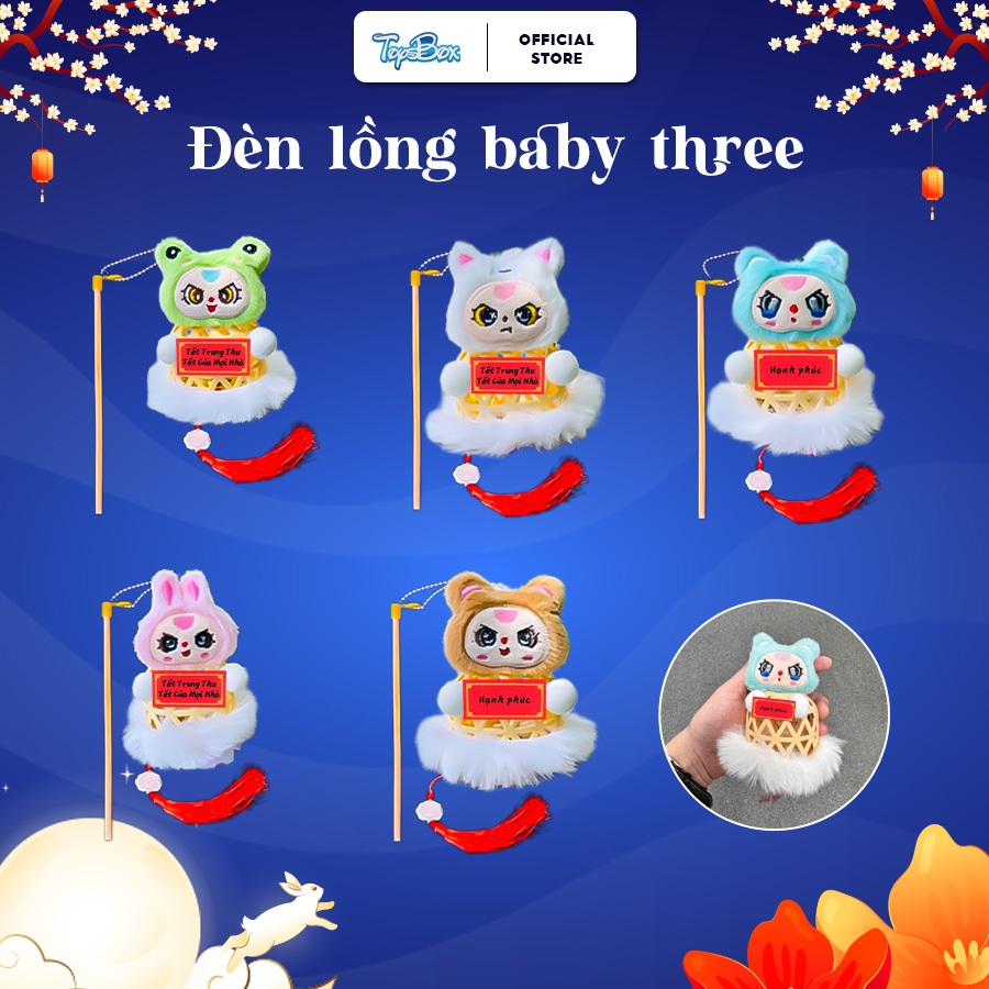 [MỚI 2025] Lồng Đèn Trung Thu Baby Three Mắt Đẹp Hottrend, Đèn Lồng Trung Thu Baby Three Mini