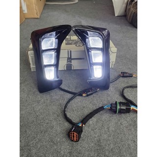 Đèn Led Gầm Trước Kia Soluto 2019 - 2021 Đèn 3 màu có xi nhan chạy đuổi MỚI NHẤT