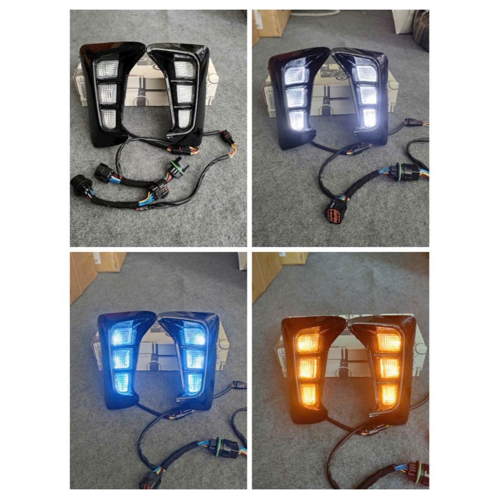 Đèn Led Gầm Trước Kia Soluto 2019 - 2021 Đèn 3 màu có xi nhan chạy đuổi MỚI NHẤT