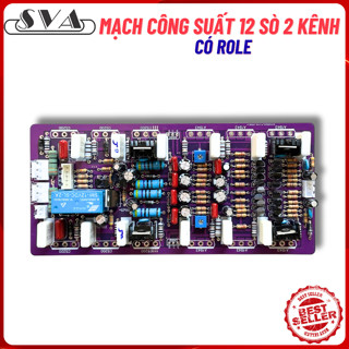 MẠCH CÔNG SUẤT 12 SÒ 2 KÊNH PHÍP THỦY TINH 2 LỚP - 1 MẠCH