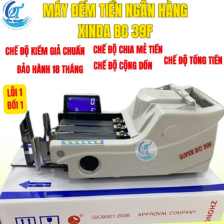  Máy đếm tiền  BC 39F máy đếm đa chức năng phân biệt tiền lẫn loại bảo hành 18 tháng tặng kèm đèn uv soi giả 