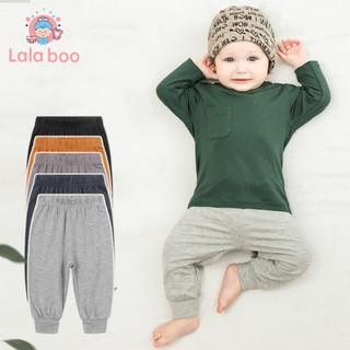 Quần thu đông cho bé trai Lala boo,quần cotton mềm mịn cho bé size 8-20kg