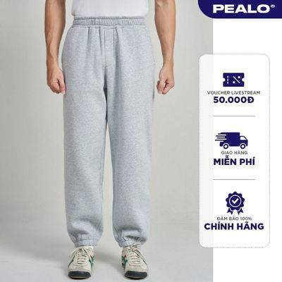 Quần Jogger ống rộng PEALO nam nữ thể thao Chất Nỉ Bông SPT4