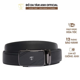 Thắt lưng nam phong cách thời thượng TÂM ANH , dây nịt nam màu đen da bò cao cấp D390-202036