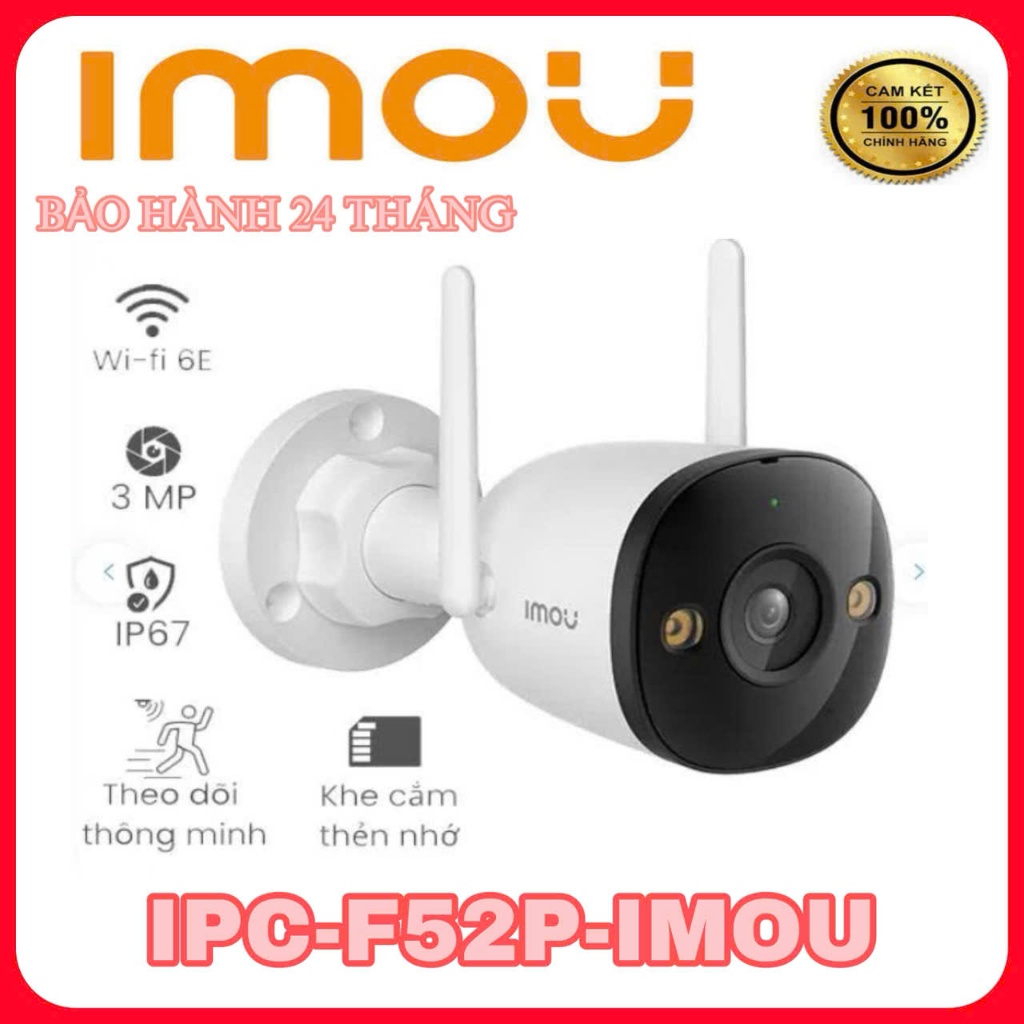 Camera Wifi ngoài trời 5MP IMOU IPC-F52P