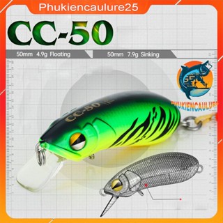  Mồi câu lure mồi giả câu cá CC50 chính hãng Lurefans đi lửng độ nhạy cao đối với đa số các loại cá săn mồi 