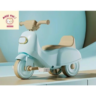  Xe đạp ba bánh hình xe máy kiêm chòi chân có gác chân có nhạc đèn hàng cao cấp. 