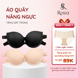 Áo Quây Có Gọng Đệm Dày 2cm Nâng Ngực Tặng Dây Trong Áo ngực không dây chống tụt Rosia 0005