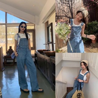  Yếm Quần Jeans Xuông Khóa Sườn Màu Bạc - Quần Yếm Bò Denim Ống Rộng Dáng Dài Cao Cấp Phong Cách Ulzzang Có Bigsize 