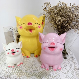  Lợn đất tiết kiệm HOT 3D size ĐẠI siêu dễ thương Lợn đất dáng ngồi xinh xắn đáng yêu  - Piggybank Store LD12 