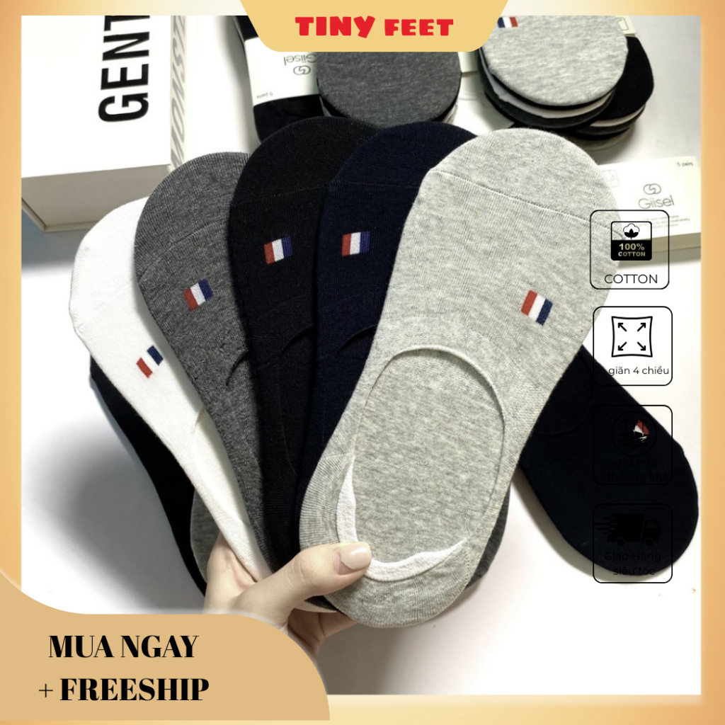 Combo 5, combo10 đôi tất hài, lười TOM Chất Liệu Cotton Thông Hơi Thoáng Khí Chống hôi Chân