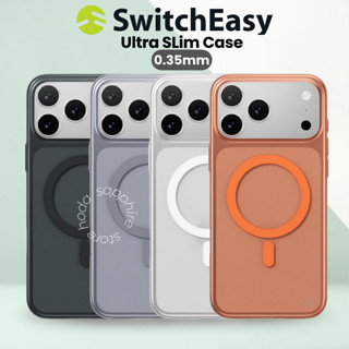 Ốp Lưng Nhám Switcheasy Ultra Slim Case Magnetic 0.35mm Siêu Mỏng Hỗ Trợ Sạc Không Dây Iphone 17 Pro Max 16 Plus 15 14