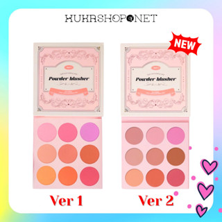 [Bảng má MONA] Bảng má hồng phấn Mona 9 ô Soft Mist Holding Color Powder Blusher tự nhiên và bền màu suốt cả ngày