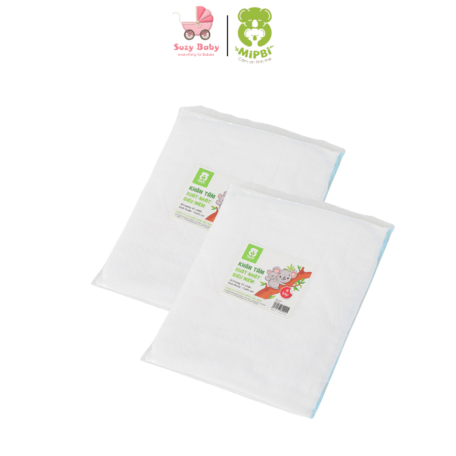 MIPBI - Khăn tắm xuất nhật Mipbi 4 lớp/6 lớp