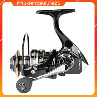 Máy câu lure đứng DEUKIO AC tay quay kim loại siêu bền Phukiencaulure25 máy câu cá giá rẻ tải cao, size 2000 đến 7000