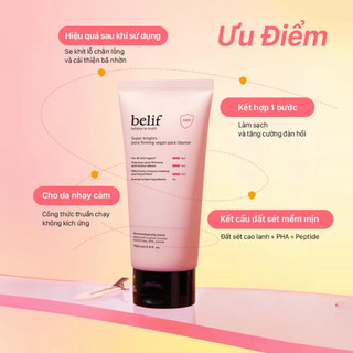 SỮA RỬA MẶT thuần chay sạch sâu BELIF Super Knights Firm WONJIN Effect Hydro Vial Cleansing Foam