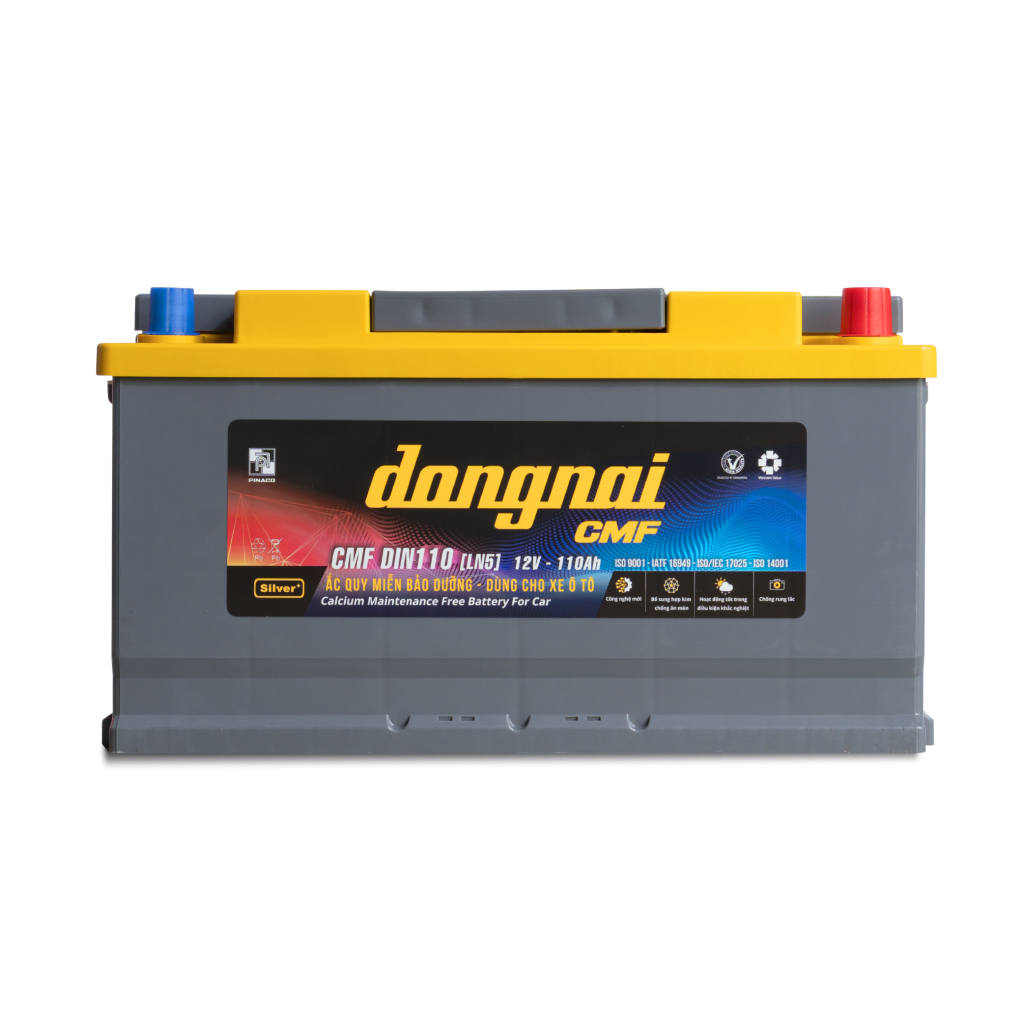 Ắc quy khô miễn bảo dưỡng Đồng Nai CMF DIN110 LN5 12V-110Ah (Dong Nai Maintenance-free battery CMF D