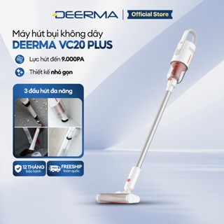 Máy hút bụi cầm tay không dây Deerma VC20 Plus kèm 3 đầu hút đa năng, thiết kế gọn nhẹ - Bảo hành 12 tháng