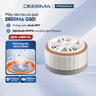  Máy rửa rau củ quả tự động Deerma GS01 đa năng với công nghệ xoay nước tự động sạch vi khuẩn - Bảo hành 12 tháng 