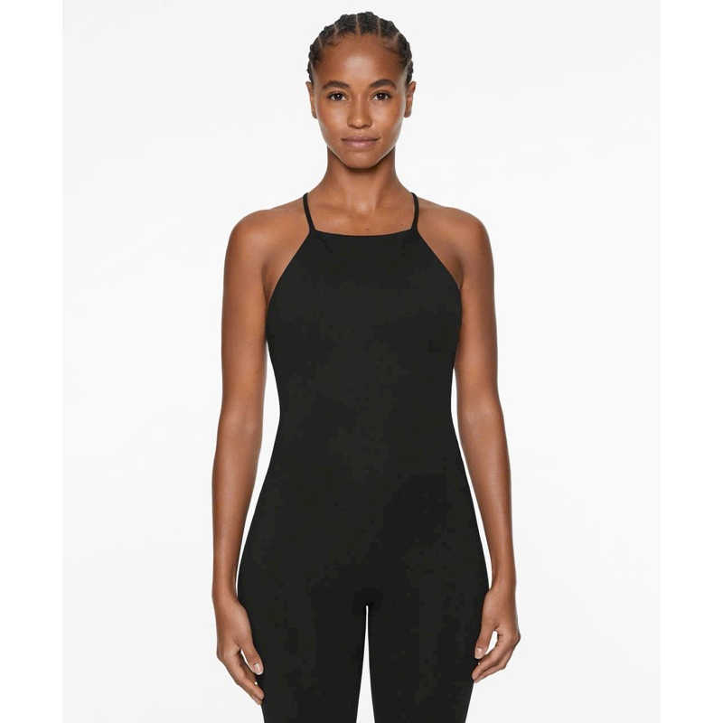 Jumpsuit Oysho Comfortlux open-back flare ống loe