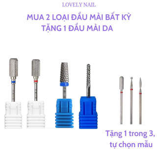 [MUA 2 TẶNG 1] Đầu Mài Móng Vonfram Titan - Đầu mài phá, đầu mài gel Gel Siêu Nhanh, đầu mài thang, đầu mài kim cương