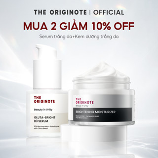   Bộ Sáng Da  Combo serum trắng da và kem dưỡng The Originote dưỡng ẩm với niacinamide skincare 