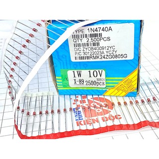 Combo 50 chiếc 1N4740A, 1N4740 Diode Zenner 10V 1W
