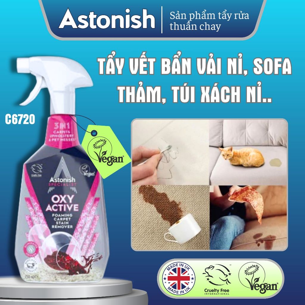 Bình Xịt Tẩy Nỉ Thảm Astonish C6970
